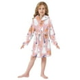 thumbnail image 6 of FORMRS Niños Bathrobe Unisex Hooded Robe Soft Plush Pajamas Sleepwear, Size 2-3T, Cartoon Halloween Ghosts, 6 of 7