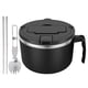 thumbnail image 2 of Liquidación de Walmart GUOWE1200ml Tazón de fideos de acero inoxidable 304 Juego de tazón de fideos para microondas con cuchara Palillos Tazón para cocinar ramen con asa Tazón de sopa portátil para, 2 of 6