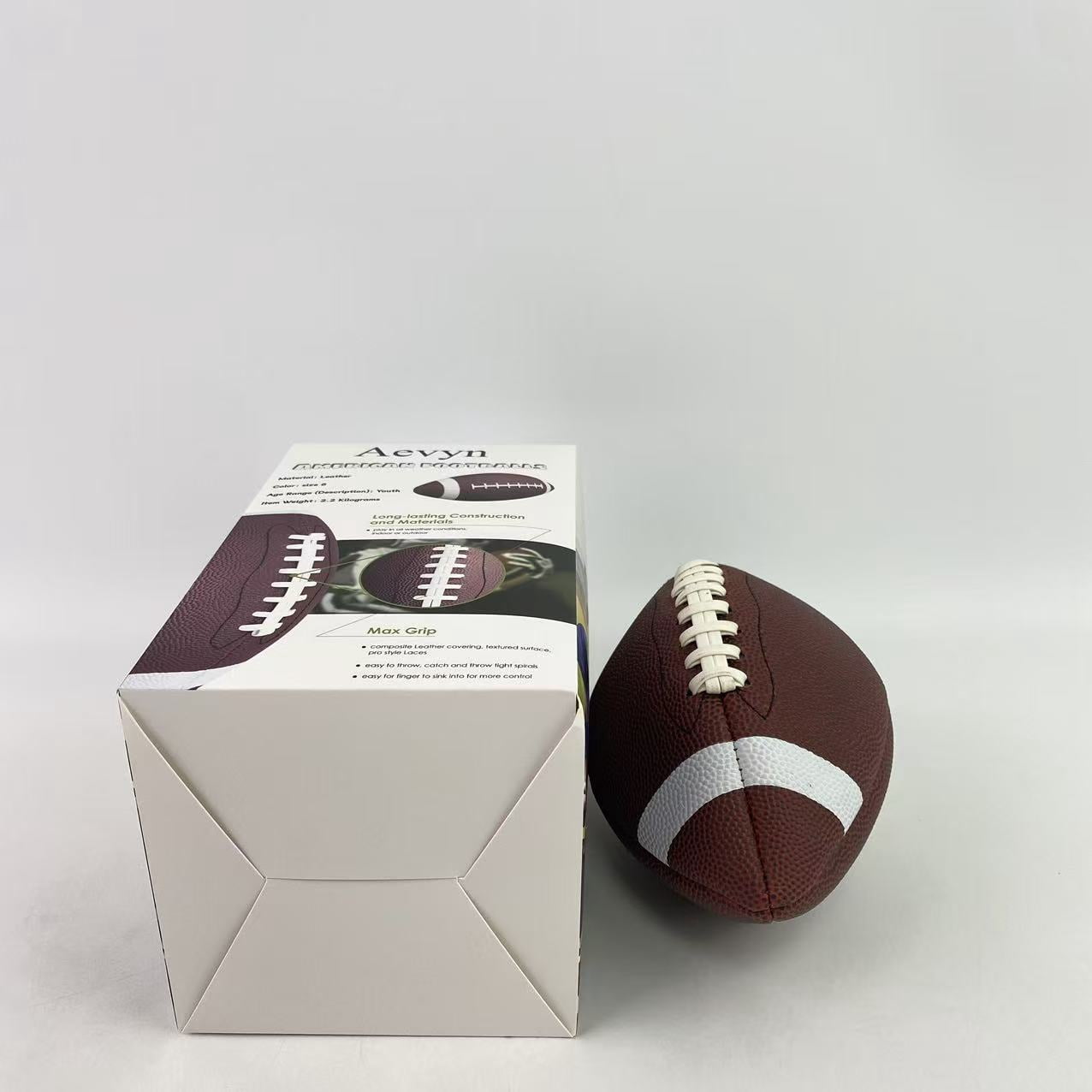 Aevyn American footballs,Footballs Inflatable with Pump for Youth, Junior, Adult, Regulation Size Football, American Football, Composite Leather Foot Ball