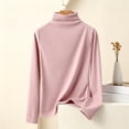 thumbnail image 2 of LUVDA Brushed Fleece Base Layer for Women Long Sleeve Mock Neck Slim Fit for Winter, 2 of 5