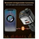 thumbnail image 4 of Transmisor FM Bluetooth para coche, adaptador de radio FM inalámbrico Bluetooth 5.0, puerto de carga PD3.0 QC3.0, reproductor de música, transmisor FM, llamadas manos libres, 4 of 5