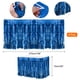 thumbnail image 2 of Faldas de mesa de flecos de papel de aluminio metálico Uxcell para fiesta Azul, 2 of 7