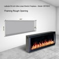 thumbnail image 4 of Litedeer Homes Latitude 55" Smart Electric Fireplace with App, Crackling Fire Sounds, Reflective Amber Glass, Black - ZEF55VA, 4 of 5