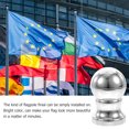 thumbnail image 3 of BESTYASH Embout Rond Argenté pour Mât de Drapeau avec Design Rotatif Lot de 1, 3 of 8