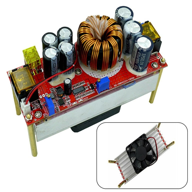 1500W 30A 10-60V to 12-90V DC-DC Boost Converter Step Up Power Supply Module  
