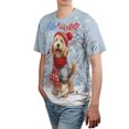 thumbnail image 4 of Hello Winter Goldendoodle Smiling in Red Scarf Hat Welcome Christmas All Over Print 3D Shirt Unisex Merch Doodle Dog Lover Gifts Idea - 00017, 4 of 6
