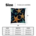 thumbnail image 5 of Starfish Set of 2 Velvet Throw Pillow Covers with Unique Patterns in 16x16, 18x18, and 20x20 Inches for Various Occasions - Throw Pillow Inserts Included, 5 of 6