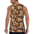thumbnail image 3 of Fotbe Dogs Different Breeds Pattern Men's Quick Dry Workout Tank Top Gym Muscle Tee Fitness Bodybuilding Sleeveless T Shirt Breathable Workout Shirt-X-Large, 3 of 9