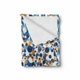 thumbnail image 2 of Abstract Soft Flannel Fleece Throw Blanket, Abstract Circle Round in Color Bubble Retro Celebration Design, Cozy Plush for Indoor and Outdoor Use, 50" x 70", Sky Blue Cinnamon, by Ambesonne, 2 of 6