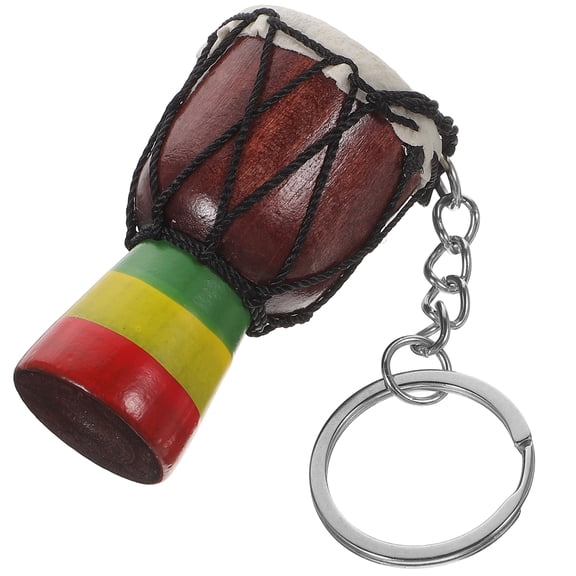 UEETEK Key Chain Drums African Style Keychain 1Pcs
