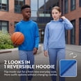 thumbnail image 2 of Essenclo Youth Kids Sweatsuit Jogger Outfit - Boys Girls Athletic Reversible Pullover Hoodie & Pants Activewear Clothes Set, 2 of 7