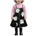 thumbnail image 1 of Ensemble 2 Pcs Rose Garçon Fille Enfants Fille Garçon Assorti Chandail à Manches Longues T-Shirts Robe pour Enfant Col Rond Imprimé Floral Mini Petit Chaud 2 Pcs Uni Hiver Automne T-Shirts 2 Pcs 2025 3 Ans, 1 of 5