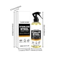 thumbnail image 3 of Stainless Steel Polishing Cleaner - Multi-purpose Oil Stain Cleaner For Household Kitchen Cookware 500ml, 3 of 9