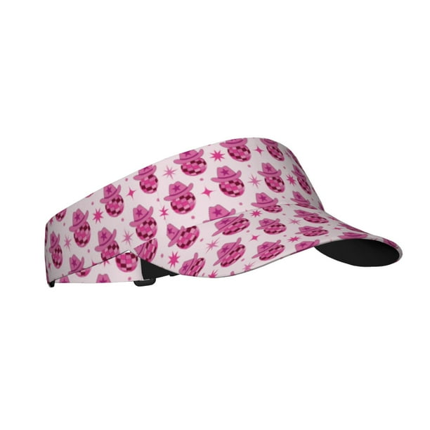 Balery Groovy Pink Disco Balls Gorra deportiva con visera ajustable para mujer y hombre (talla única)