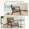thumbnail image 6 of Villeston Mid Century Modern Accent Chair, Coffee, 6 of 8