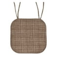 thumbnail image 4 of Aria Memory Foam Non-Slip Chair Cushion Pad with Ties 4 Pack - Multi Dark Brown, 4 of 6