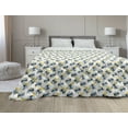 thumbnail image 1 of Queen Bee Down Alternative Comforter, Illustration of Repeating Hexagon Shaped or Hives, Microfiber Quilt for All Season, 5 Sizes, Earth Yellow Dimgray, by Ambesonne, 1 of 3