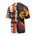 thumbnail image 5 of Halloween Shirts for Men Witch Hat Pumpkin Print Short Sleeve Scary T-Shirt Skeleton Graphic Crew Neck Casual Cute Tees S, 5 of 6