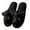 A-Black51, variant on Women's Slippers Cartoon Cat Fuzzy Plush Open Toe Slide Slippers Soft Lined Non Warm Winter Indoor House Slippers