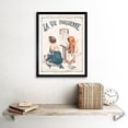 thumbnail image 2 of Vintage French Fashion La Vie Parisienne Heartbreak Cupid Love Magazine Cover Art Print Framed Poster Wall Decor 12x16 inch, 2 of 5