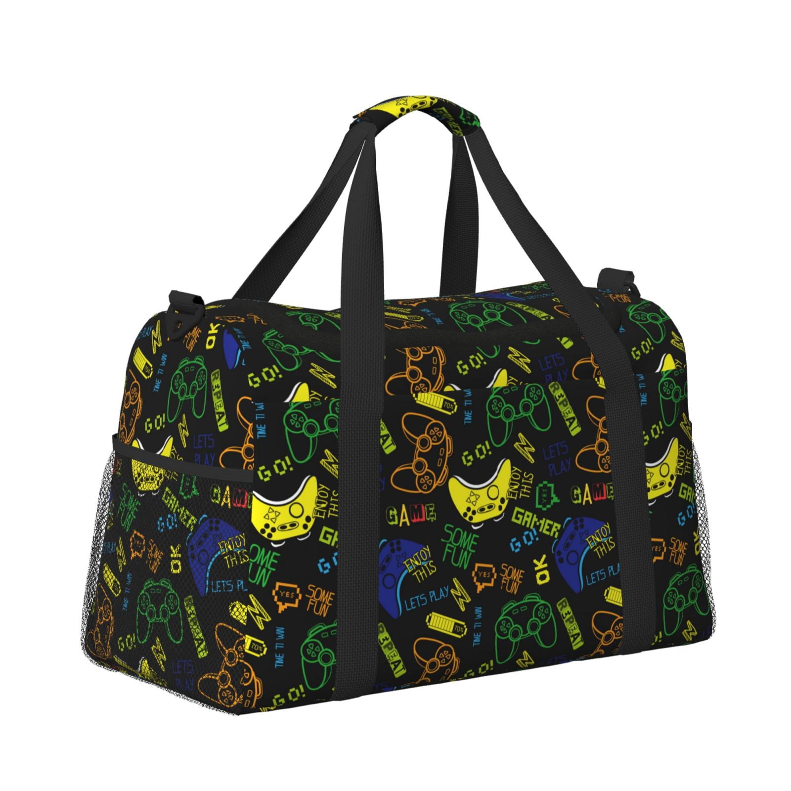 Fuzoiu Game Play Print Travel Duffle Bag,Carry On Tote Bags,Duffel Bag,Sport Gym Bag, Hospital Bag for Labor and Delivery, Overnight Bag,Luggage Bag