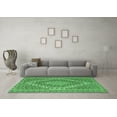 thumbnail image 3 of Ahgly Company Indoor Round Persian Emerald Green Traditional Area Rugs, 7' Round, 3 of 4