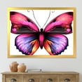 thumbnail image 3 of Designart 'Portrait Of Bright Pink Butterfly' Modern Framed Art Print, 3 of 4