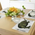 thumbnail image 4 of Ambesonne Fantasy Place Mats Set of 4, T-rex Animal, Standard Size, Olive Green Brown, 4 of 6