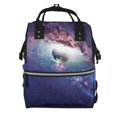 thumbnail image 1 of Fotbe Planets Stars And Galaxies Mochila Maternidad - Lona de Sarga Impermeable, Mochila de Pañales de Gran Capacidad con Múltiples Bolsillos y Correas Ajustables, 1 of 6