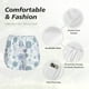 thumbnail image 4 of Balery Retro ice blue snowflakes Pantalones cortos deportivos para mujer con forro y dos bolsillos, elásticos, para entrenamiento, gimnasio, yoga-Small, 4 of 7