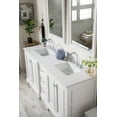 thumbnail image 4 of James Martin Vanities 72" Double Vanity, Bright White w/ 3 CM White Zeus Quartz Top, 4 of 5