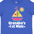 thumbnail image 4 of Inktastic Grandpas First Mate Girls Pink Sailboat Girls Toddler T-Shirt, 4 of 5