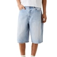 thumbnail image 1 of Honganda Men Denim Shorts, Zipper Button Closure Summer Casual Shorts with Pockets Streetwear, 1 of 9