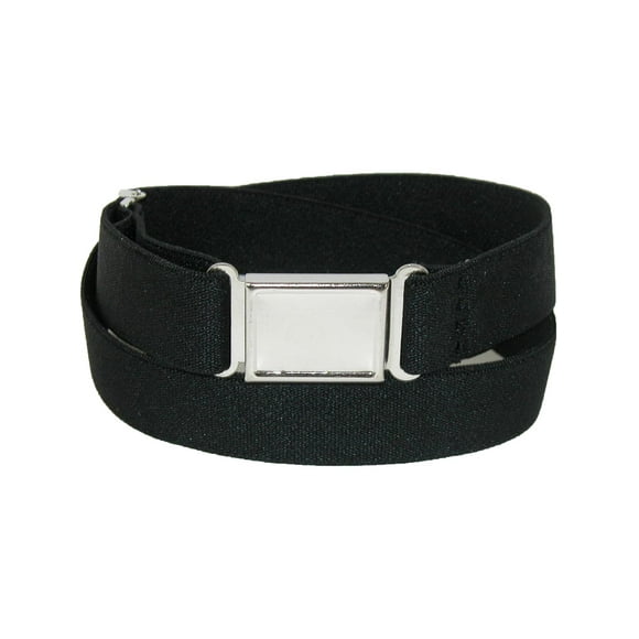 CTM® Elastic Belt with Magnetic No Show Flat Buckle