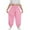 Pink, variant on zbxnLI Women's Plus Size Sweatpants with Pockets Jogger Pants Elastic High Waist Drawstring Sweat Pants