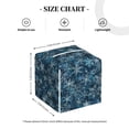 thumbnail image 2 of Leather Tissue Box Cover Square - Blue and White Gradient Snowflake Waterproof Tissue Box Holder Paper Case Organizer Dispenser for Modern Home Office Room Home Bathroom Decor, 2 of 7