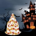thumbnail image 6 of Honeii Maple Leaf Print Poncho Cape, Cloak Coat, Snuggly Hooded Wearable Blanket, Hooded Cape For Teenagers,Halloween Costumes-Large, 6 of 7