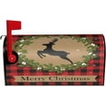 thumbnail image 2 of Merry Christmas Mailbox Cover Magnetic Winter Deer Mailbox Wraps Post Box Cover Décor 21x18 in, 2 of 7