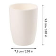 thumbnail image 6 of Monyance bathroom tumbler cup Plastic Bathroom Tooth Mug Break-Resistant Unbreakable Drink Cups for Water Coffee Milk Juice Tea 201-300ML (White)(3.86X2.95X2.95Inches), 6 of 6