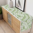 thumbnail image 6 of Olive Green Leaves Table Runner Farmhouse Botanical Branch Vintage Boho Tablerunners 13 x 60 Inch, Table Decorations Tabletop Scarf for Summer Gathering Holiday Farmhouse Kitchen Dining Decor, 6 of 8