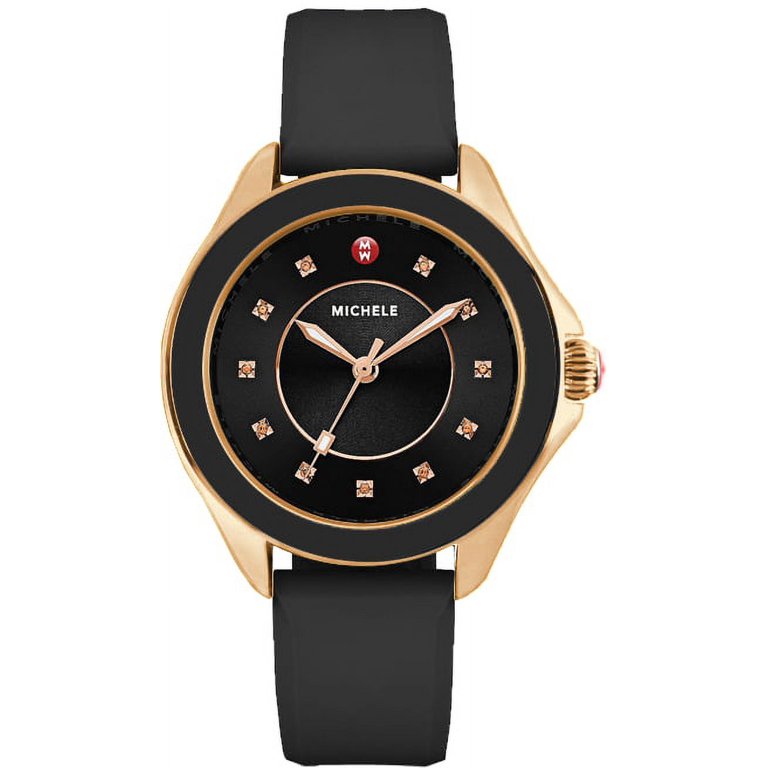 Michele watch sale black and gold