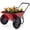 Red, variant on Garden Wheelbarrow Cart with Built-in Stand, 2-Wheel 600 lb Capacity Utility Wagon for Yard Work, Planting & Outdoor Transport, Red