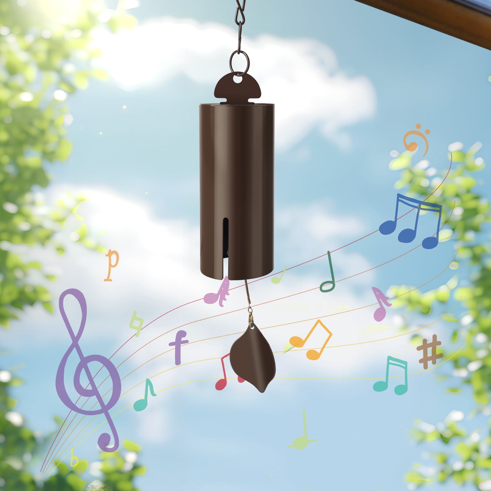 TSV Wind Chimes for Outside, Deep Tone Heroic Windbell, Deep Resonance Serenity Bell, Windchimes Outdoors Decor for Patio Yard Porch Garden