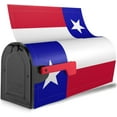 thumbnail image 2 of Texas Lone Star State Flag Pattern Magnetic Mailbox Cover Waterproof MailWraps Letter Box Cover for Garden Yard Outdoor Decor Standard Size - 21 x 18 in, 2 of 6