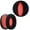 Black red mesh flann, variant on Ear Pads Sponge Cushion Replacement Elastic Cushion Earmuffs for Kingston KHX-HSCP Hyperx Cloud II 2 Gaming Headphone