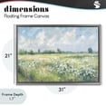 thumbnail image 4 of Stupell Industries Traditional Daisy Field Landscape Impression Gray Floating Frame Canvas Art, 31 x 21, by Creative Studio, 4 of 8