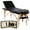 Black, variant on Yaheetech Adjustable Massage Bed 3 Sections Folding Massage Couch Portable Salon Bed Spa Table, Pink