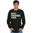 thumbnail image 3 of Best Husband Ever Trophy Hubby Gift Men's Long Sleeve Tee T Shirt Brisco Brands X, 3 of 6