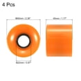 thumbnail image 2 of Unique Bargains Roues de Longboard 60mm Roues de Planche à Roulettes Roues de Rue pour Skateboards Roues de Cruiser 78A, Orange 4 Pack, 2 of 4