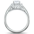thumbnail image 2 of Pompeii 3/4 Ct Lab Created Diamond Madelyn Halo Engagement Ring 14k White Gold (F,VS/SI), 2 of 3